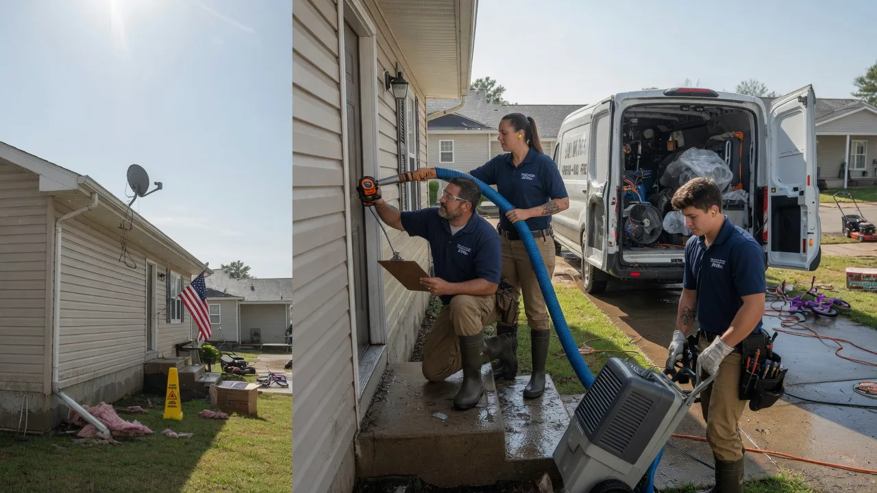 Ceiling Water Damage Restoration in De Mossville, KY near me